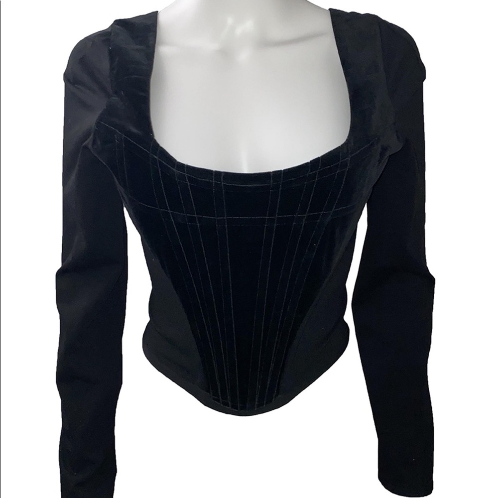 Vivienne Westwood vintage black corset long sleeve